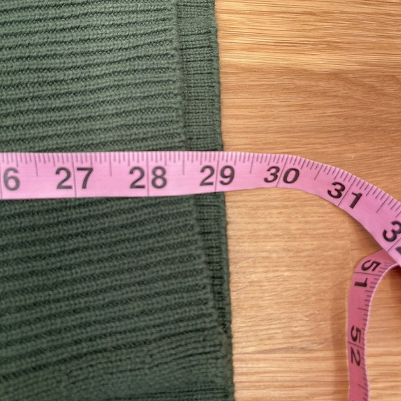 J. Jill Cardigan Sweater Womens Size L Dark Green Cotton Knit Open Front - Picture 8 of 8